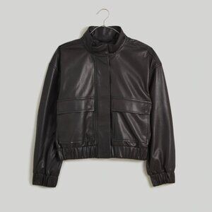 NWT Leather Bomber Jacket